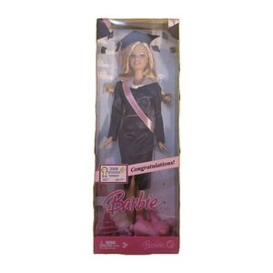 Barbie Graduation 2008 Congratulations W/Brush & Teddy Bear New In‎ Box